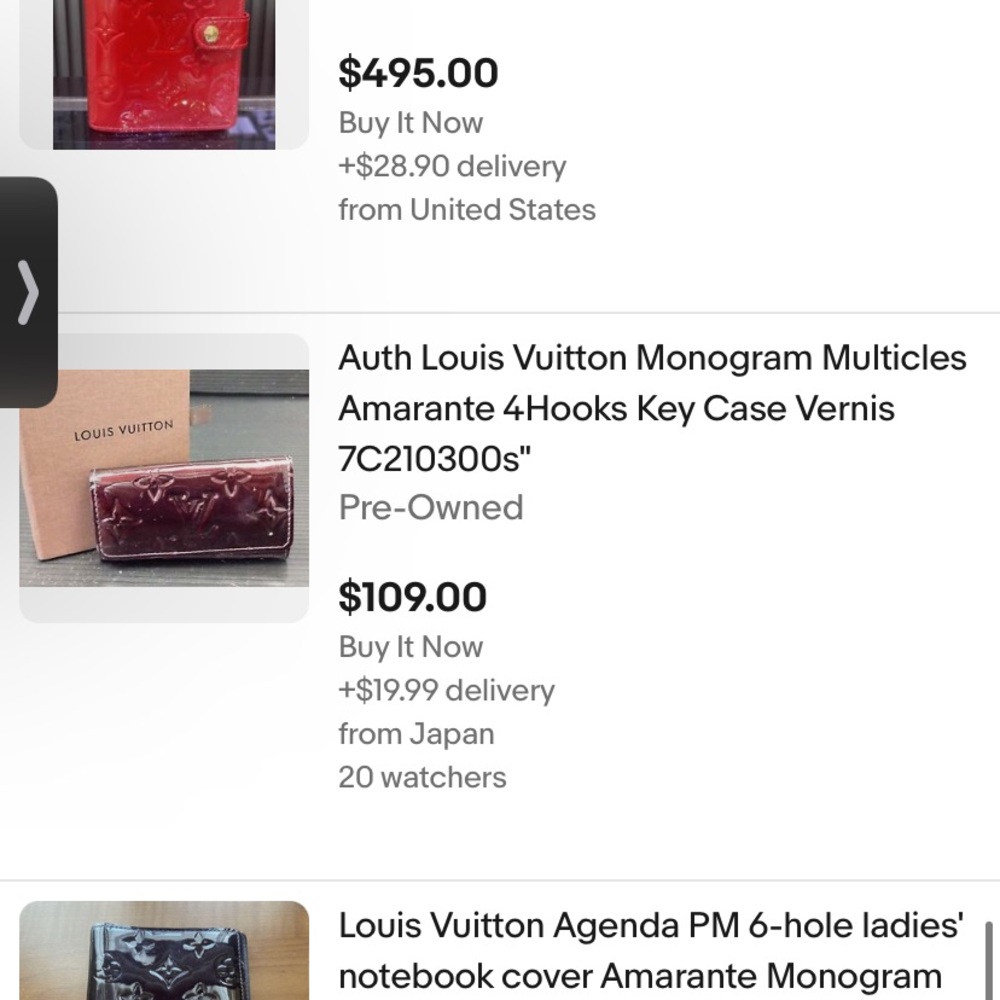 COPY - Louis Vuitton Red Vernis Agenda PM - Picture 13 of 16